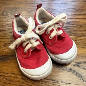 Keds Classic Graham Toddler Kids Red Canvas Sneakers w/ Rubber Toe Caps 5W